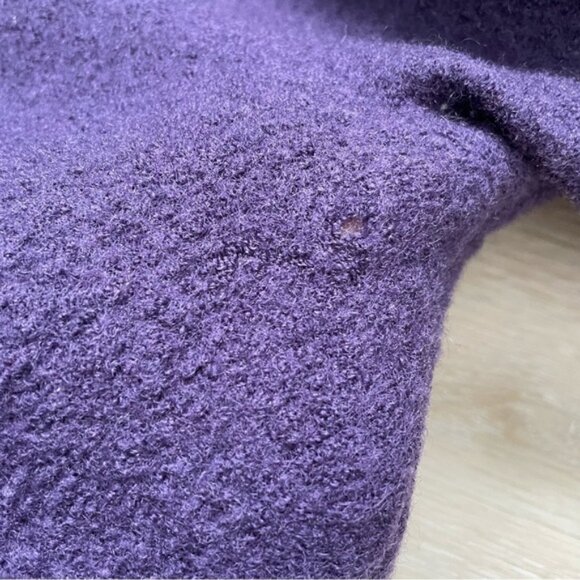 GELCO Vintage Wool Button Front Cropped Jacket Purple 16 UK - Picture 9 of 12